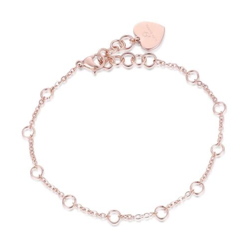 Bracciale in acciaio ip rose 1