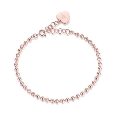 Bracciale in acciaio ip rose 2