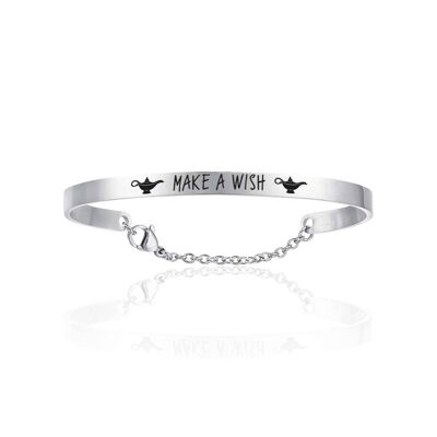 Make a wish steel bracelet