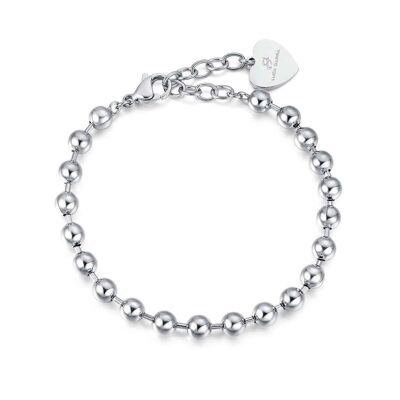 Steel bracelet for charms