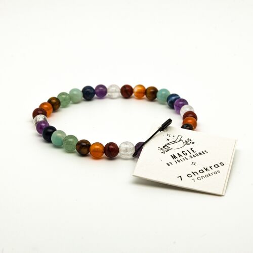 Bracelet 7 chakras pierre naturelle