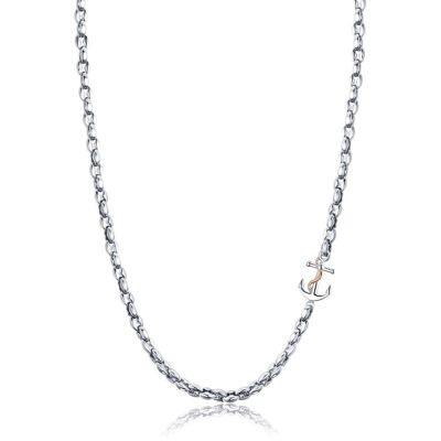Steel necklace with anchor, 370