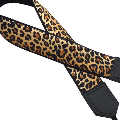 Camera strap with Leopard design