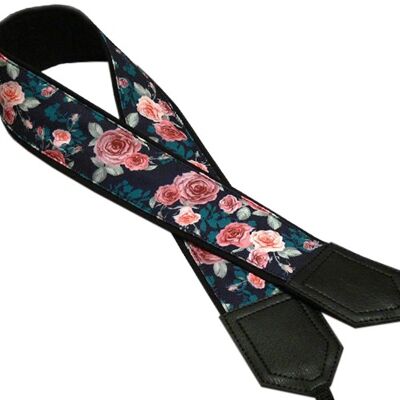 Camera strap with Roses design