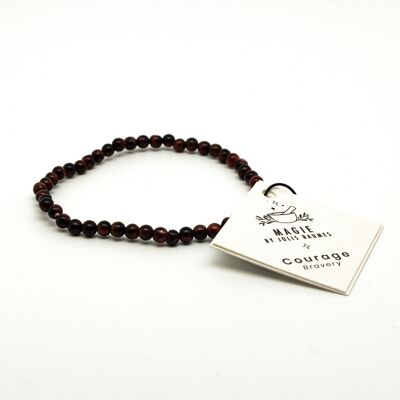 Pulsera Courage Bull's Eye de piedra natural