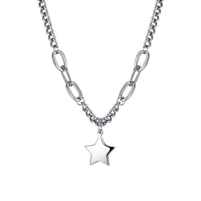 Collier en acier avec étoile 1