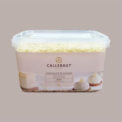Flores de Callebaut - Virutas de chocolate blanco (rollos) 1kg