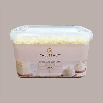 Callebaut Blossoms - Copeaux de Chocolat Blanc (rouleaux) 1kg 1
