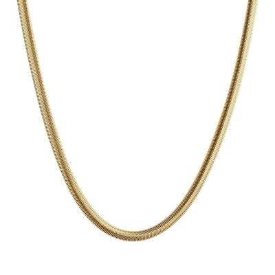 Gold IP steel necklace 2