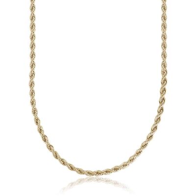 Collar acero IP oro 3