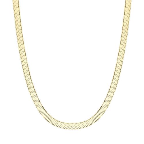 Collana in acciaio ip gold,313