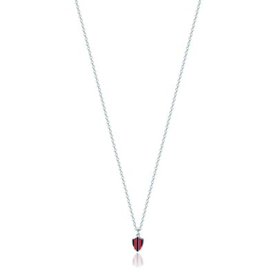 Junior necklace in steel with enamel, 416