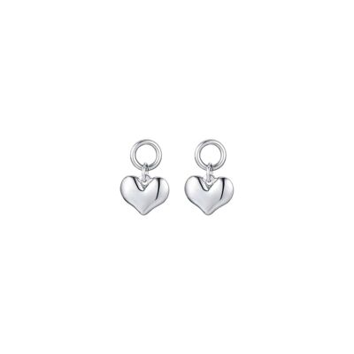 Steel earrings with hearts, 450