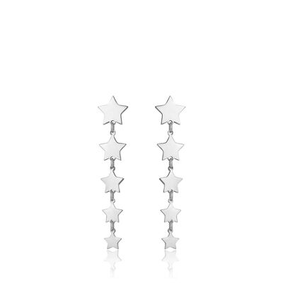 Steel earrings with stars