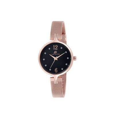 Montre avec boîtier en acier rosé 3