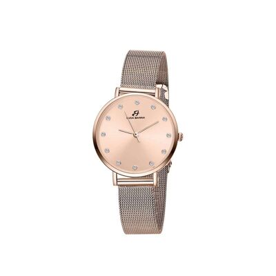 Montre en acier ip rose avec boîtier en acier ip rose