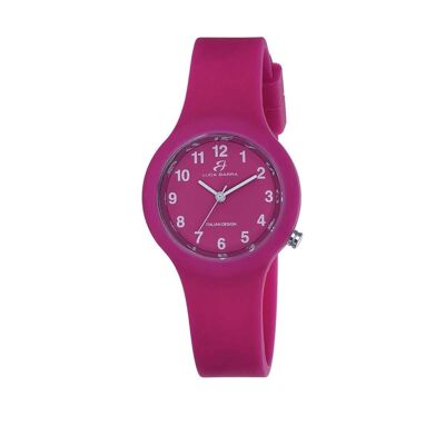 Reloj silicona fucsia esfera fucsia