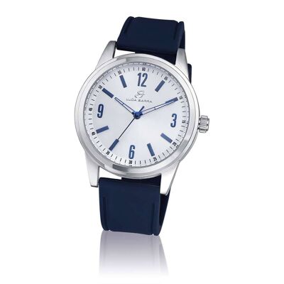 Montre en silicone bleu