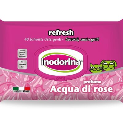 INODORINA TOALLITAS REFRESH ACQUA DI ROSA 40 UNID.