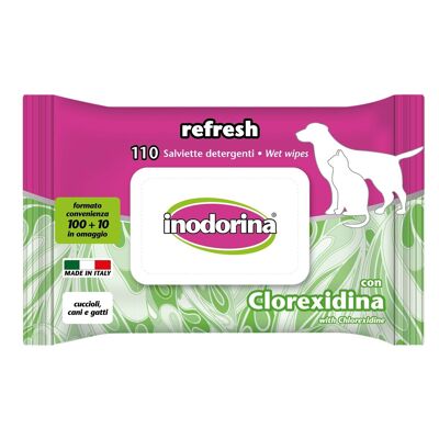 INODORINA TOALLITAS REFRESH CLORHEXIDINA 110 UNID