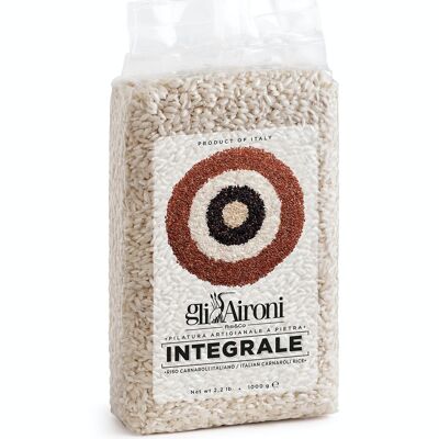 Integral Carnaroli rice gliAironi in 1 kg vacuum-packed