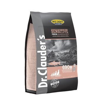 DOG DRY SENSITIVE JUNIOR SAUMON ET RIZ 4KG 1