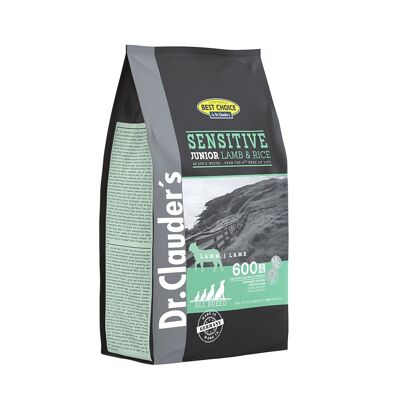 DOG DRY SENSITIVE JUNIOR CORDERO Y ARROZ 350G