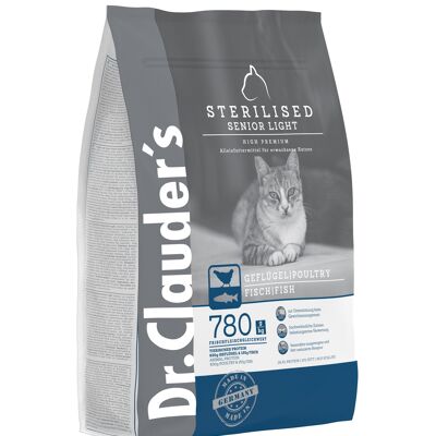 CAT DRY HIGH PREMIUM STERILISED SENIOR LIGHT 4KG