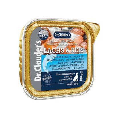 DOG WET SEL. PREBIOTICS SALMON Y ARROZ 100G