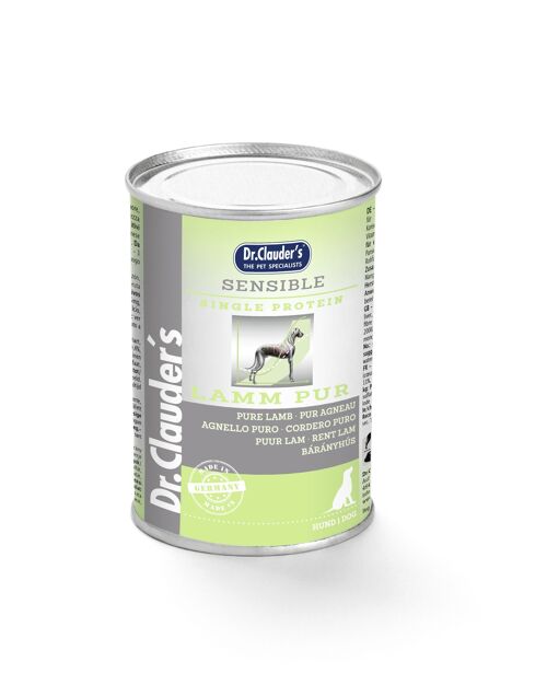 DOG WET DIET SENSIBLE PURE CORDERO 400G