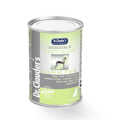 DOG WET DIET SENSIBLE PURE CORDERO 400G