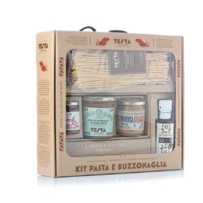 Kit pasta e salsa di  buzzonaglia di tonno rosso