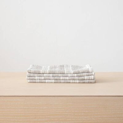 Linen Napkin Birch Multistripe