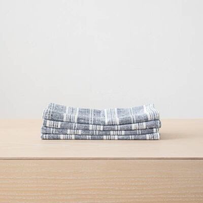 Linen Napkin Indigo Multistripe