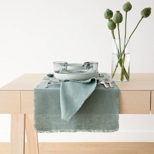 Linen Placemat Spa Green Rustic 