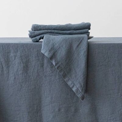 Linen Napkin Blue Stone Washed