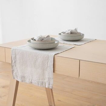 Set de table en lin Silver Stone Washed 2