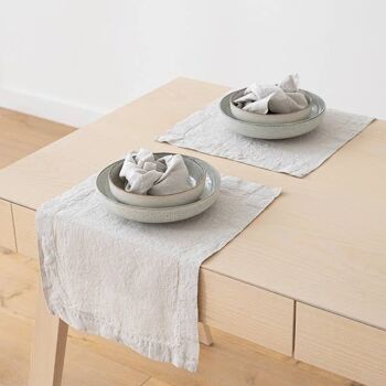 Set de table en lin Silver Stone Washed 3