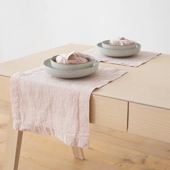 Set de table en lin Rosa Stone Washed 2