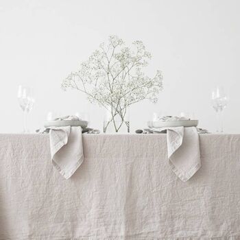 Nappe en lin Silver Stone Washed 2