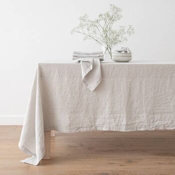 Nappe en lin Silver Stone Washed 4