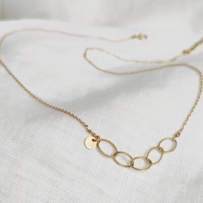 Orpin gold plated choker necklace