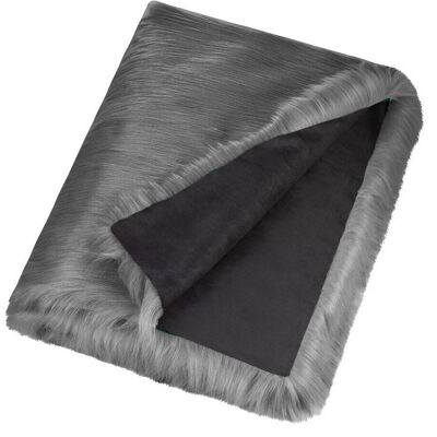 Faux fur throw - 140x200 cm - Made in France