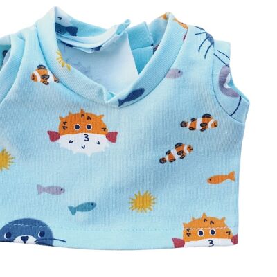 BATEAU tee shirt poisson