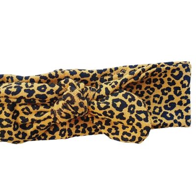 LEOPARD bandeau moutarde