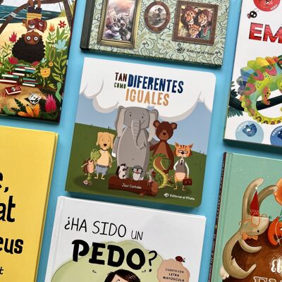 Pack 7 children's books about diversity and the family: stories in Spanish with values, respect, anti-bullying / hard cover, hardcover / for boys and girls from 1 to 7 years old / capital letter, stick, print, learn to read
