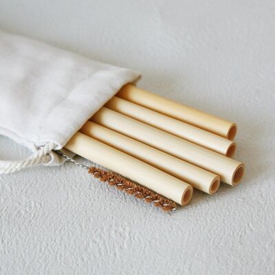Bamboo straws (x5)