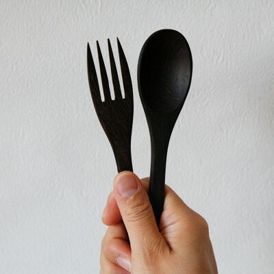 Ebony cutlery