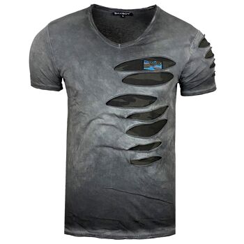Subliminal Mode - T shirt Manches Courtes, Délavé en Coton - BX053 1