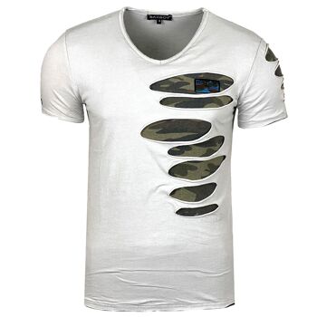 Subliminal Mode - T shirt Manches Courtes, Délavé en Coton - BX053 4